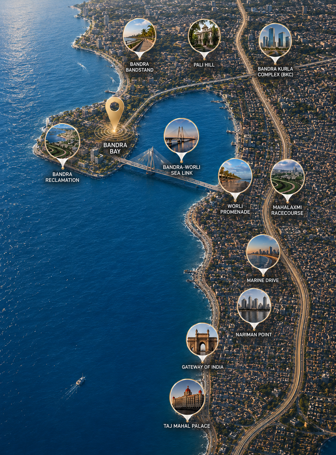 Godrej Bandra Bay Location Map